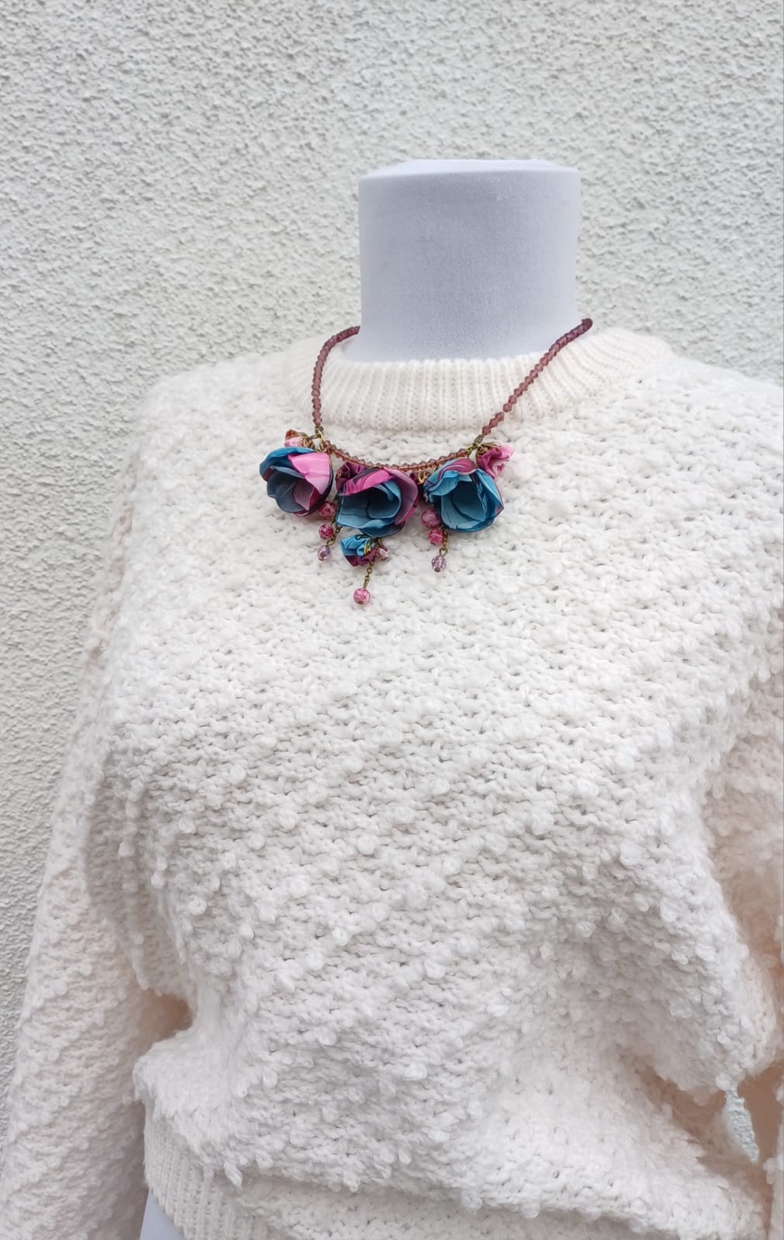 Colier floral Urban Petals - bijuterii - coliere - coliere cu multiple șiruri - Artynos.ro