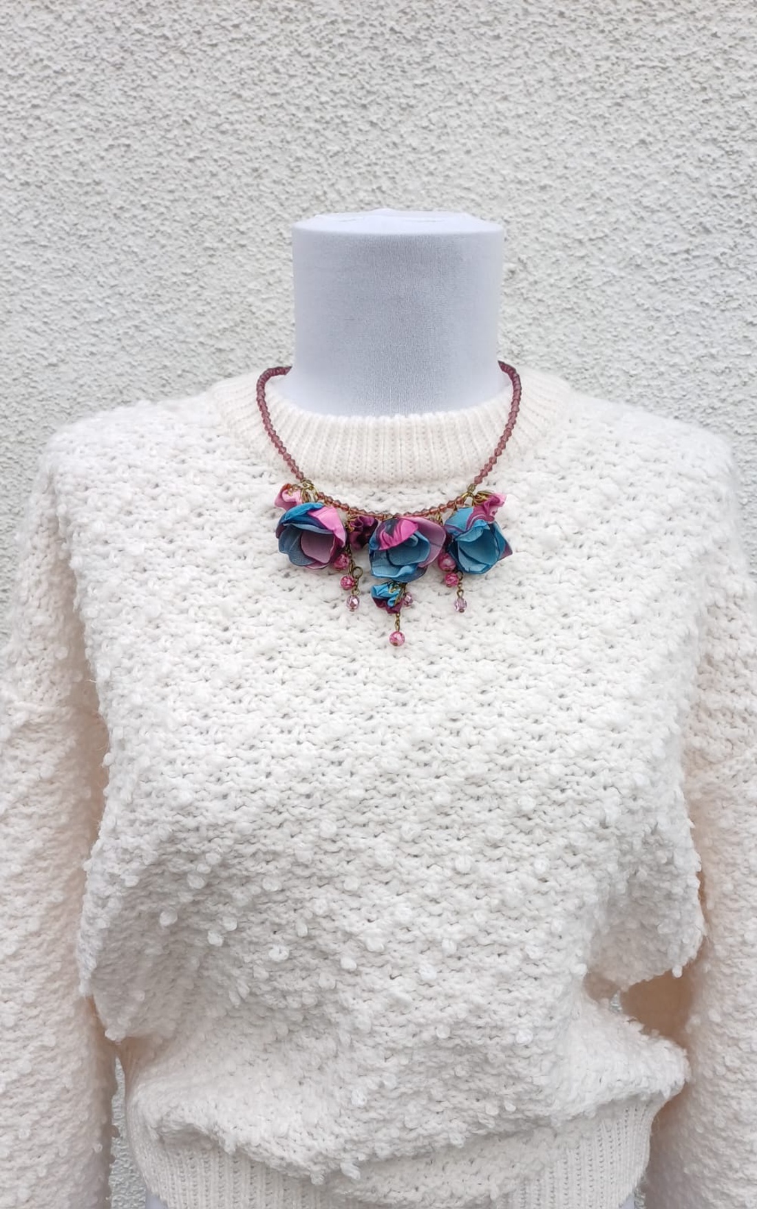 Colier floral Urban Petals - bijuterii - coliere - coliere cu multiple șiruri - Artynos.ro