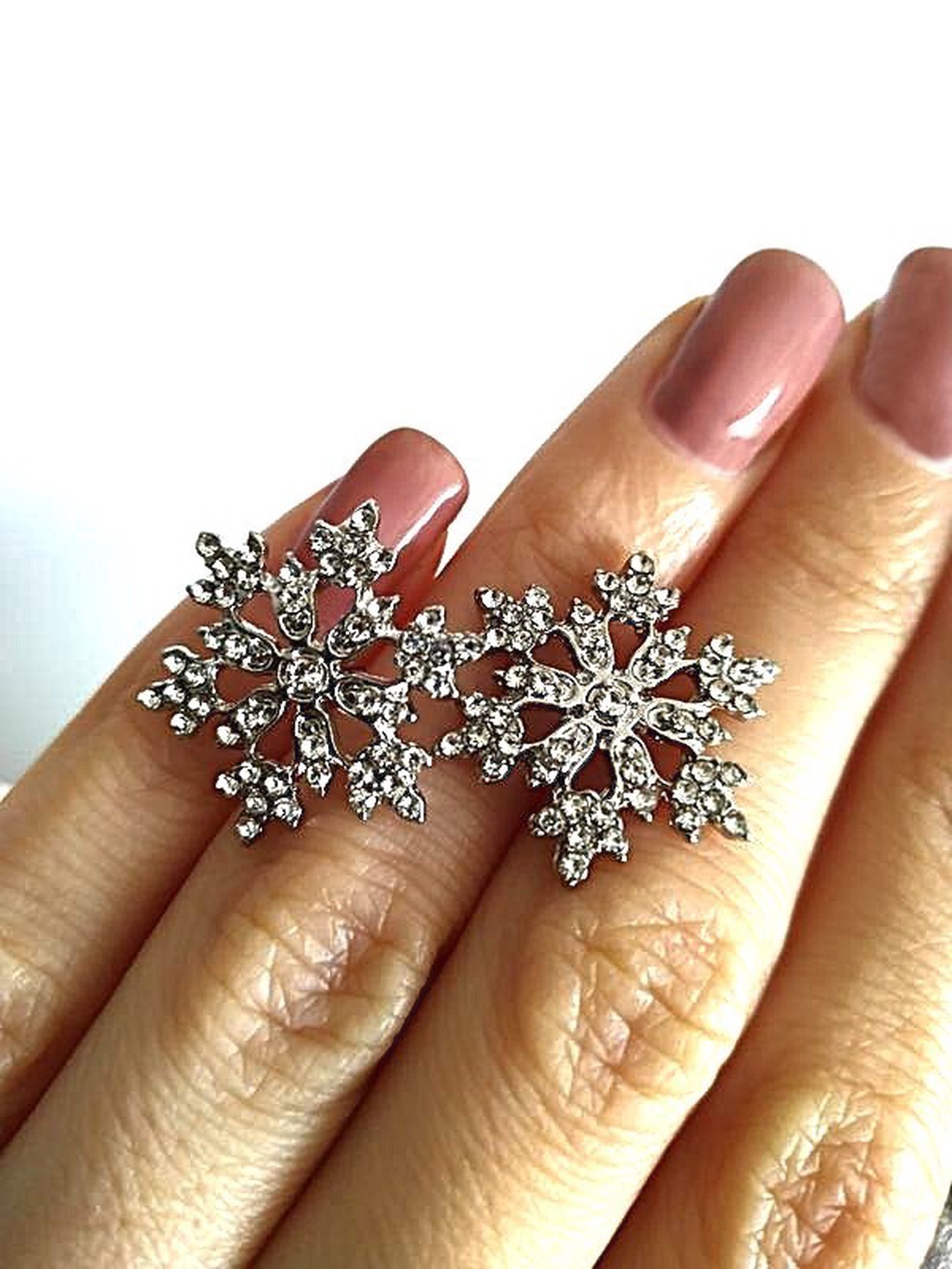 Set zirconiu Snowflake - crăciun - cadouri de moș crăciun - cadouri de moș crăciun - Artynos.ro