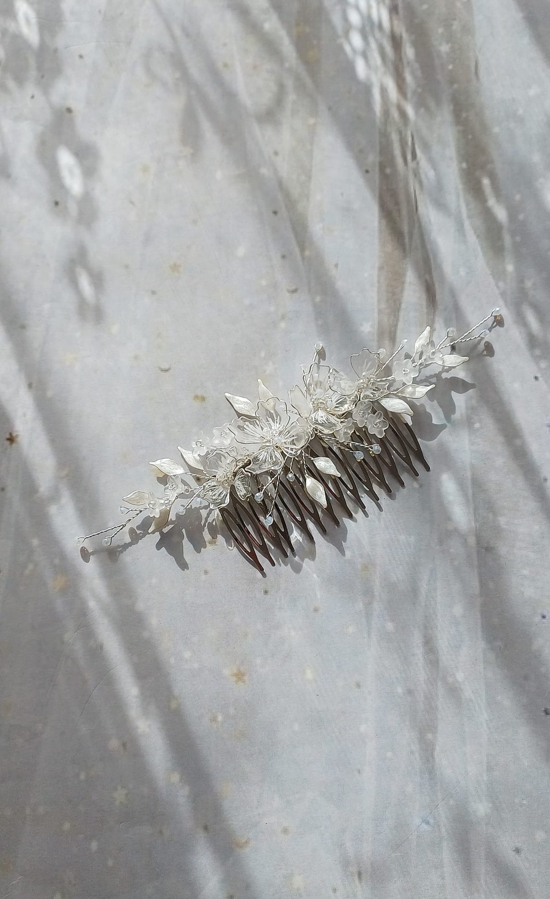 AURORA - Pieptan mireasa - accesorii nuntă - ornamente de păr de nuntă - accesorii păr nuntă - Artynos.ro