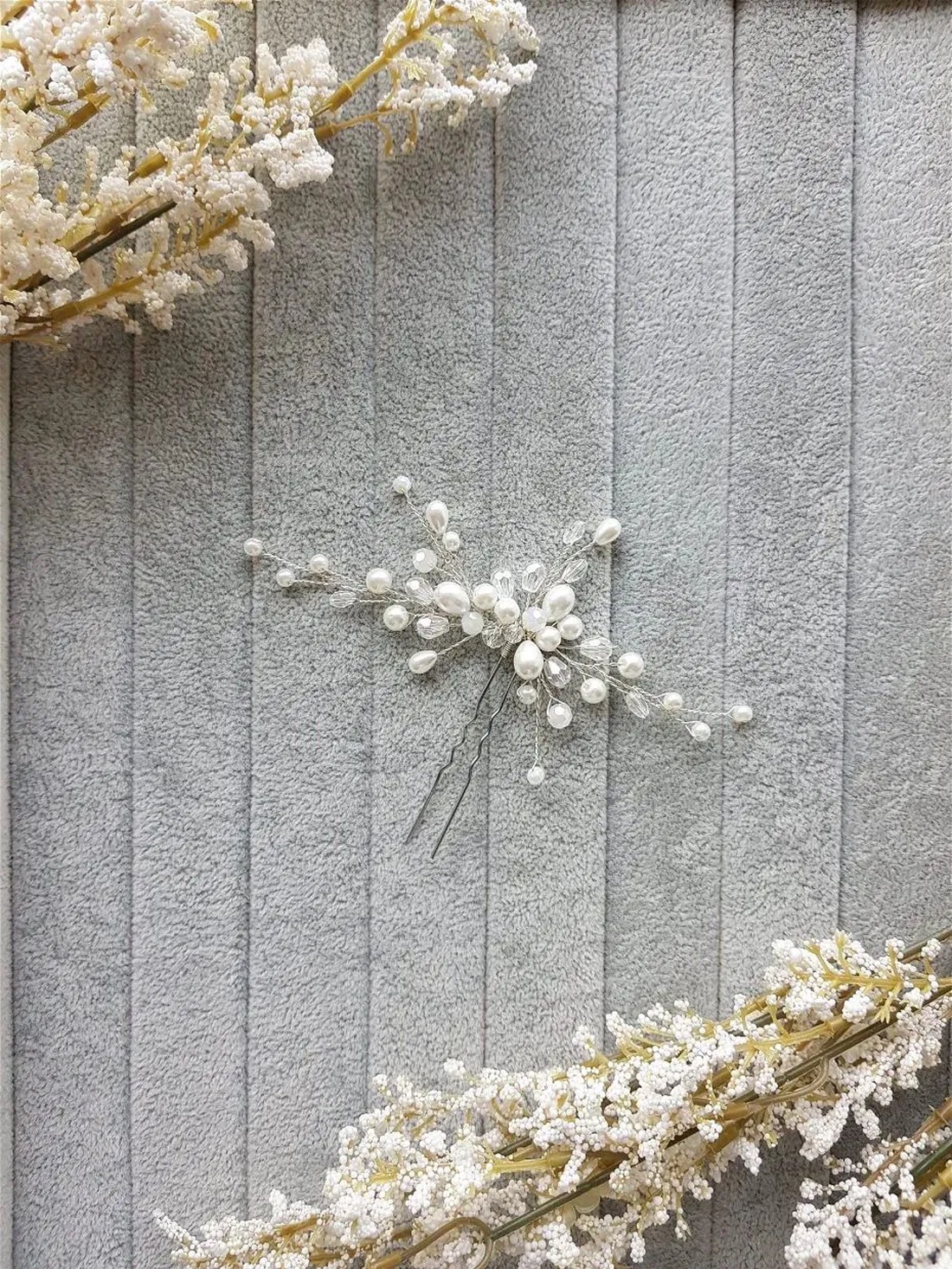 Pin coc mireasa - accesorii nuntă - ornamente de păr de nuntă - accesorii păr nuntă - Artynos.ro