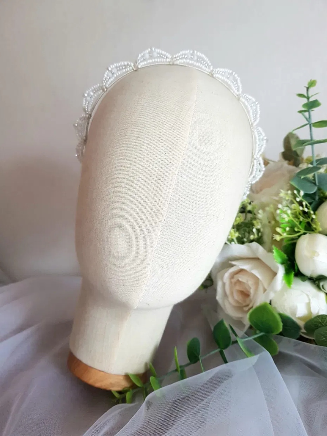 Tiara TANIA - accesorii nuntă - ornamente de păr de nuntă - accesorii păr nuntă - Artynos.ro