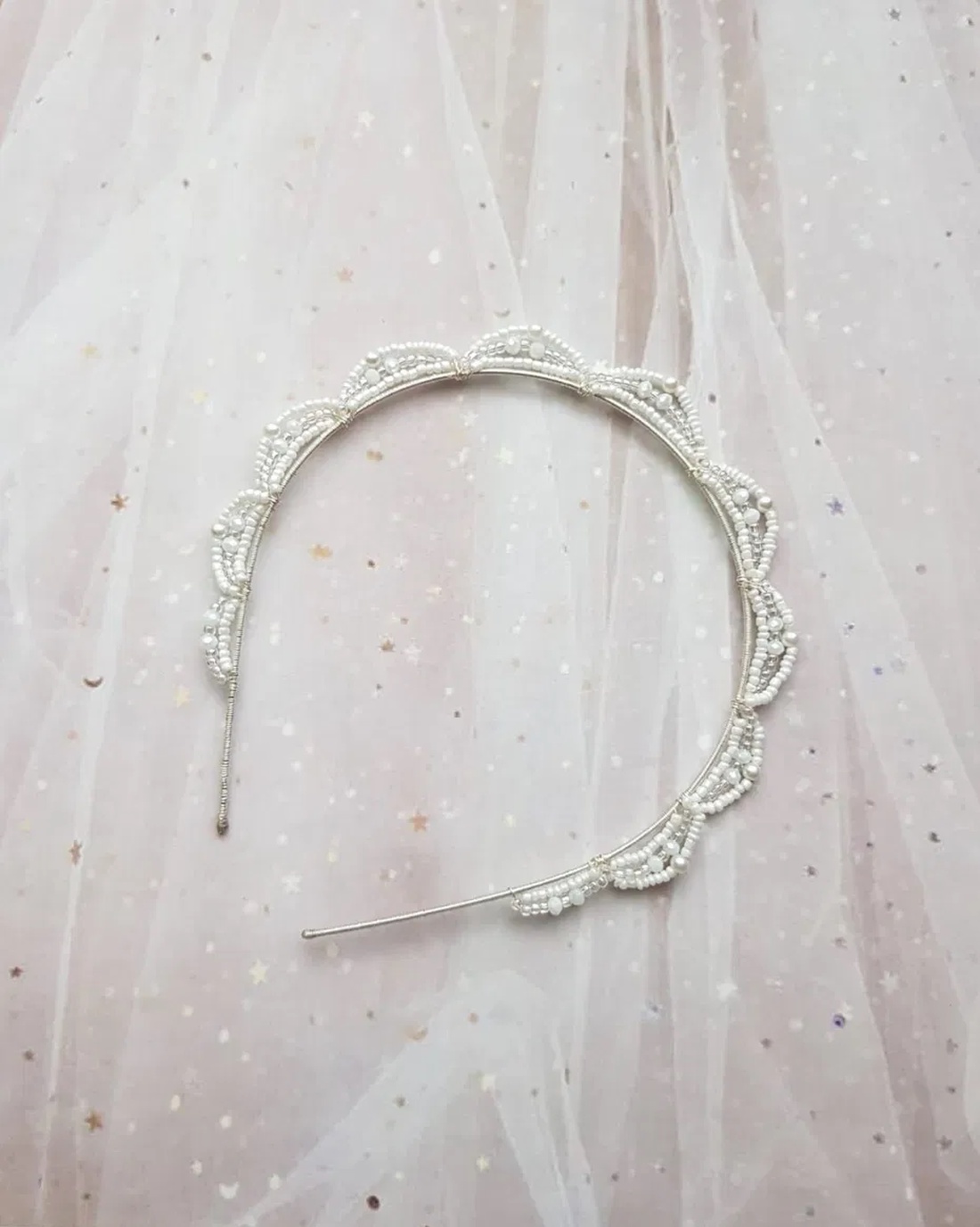 Tiara TANIA - accesorii nuntă - ornamente de păr de nuntă - accesorii păr nuntă - Artynos.ro