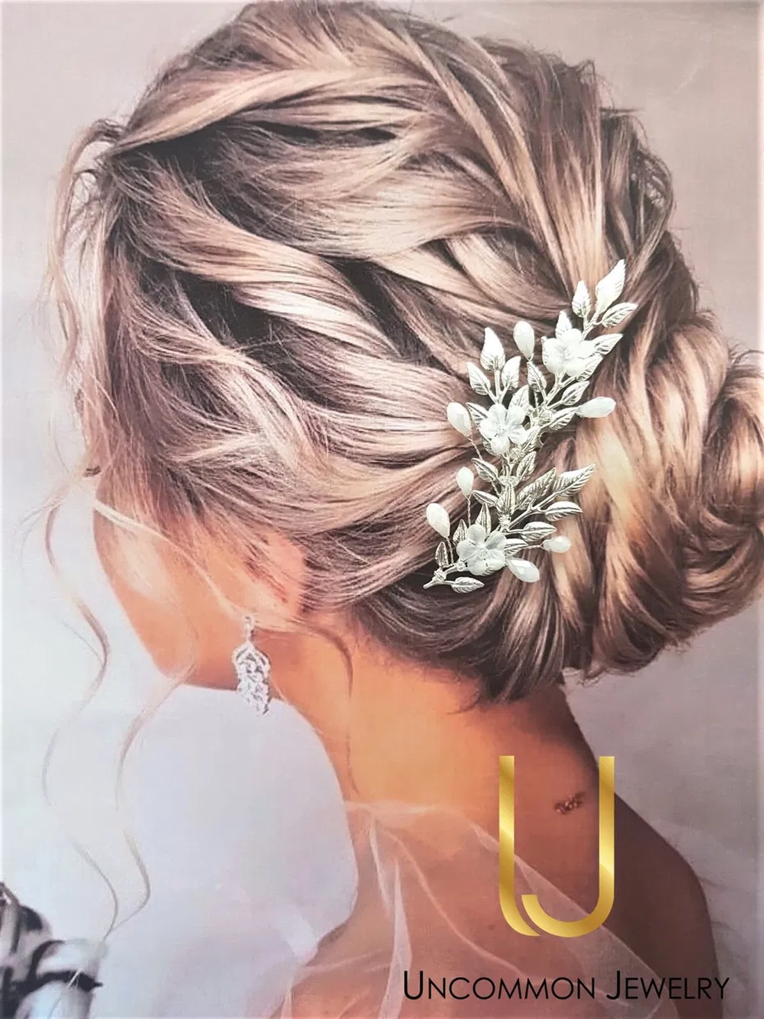 Pieptene mireasa INES - accesorii nuntă - ornamente de păr de nuntă - accesorii păr nuntă - Artynos.ro