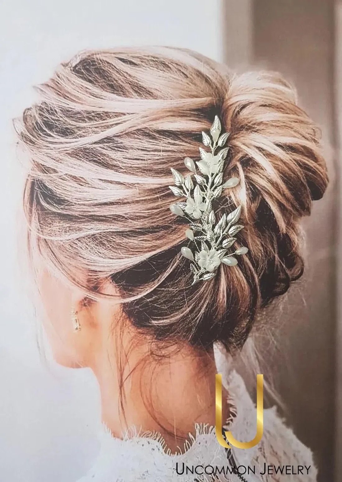 Pieptene mireasa INES - accesorii nuntă - ornamente de păr de nuntă - accesorii păr nuntă - Artynos.ro