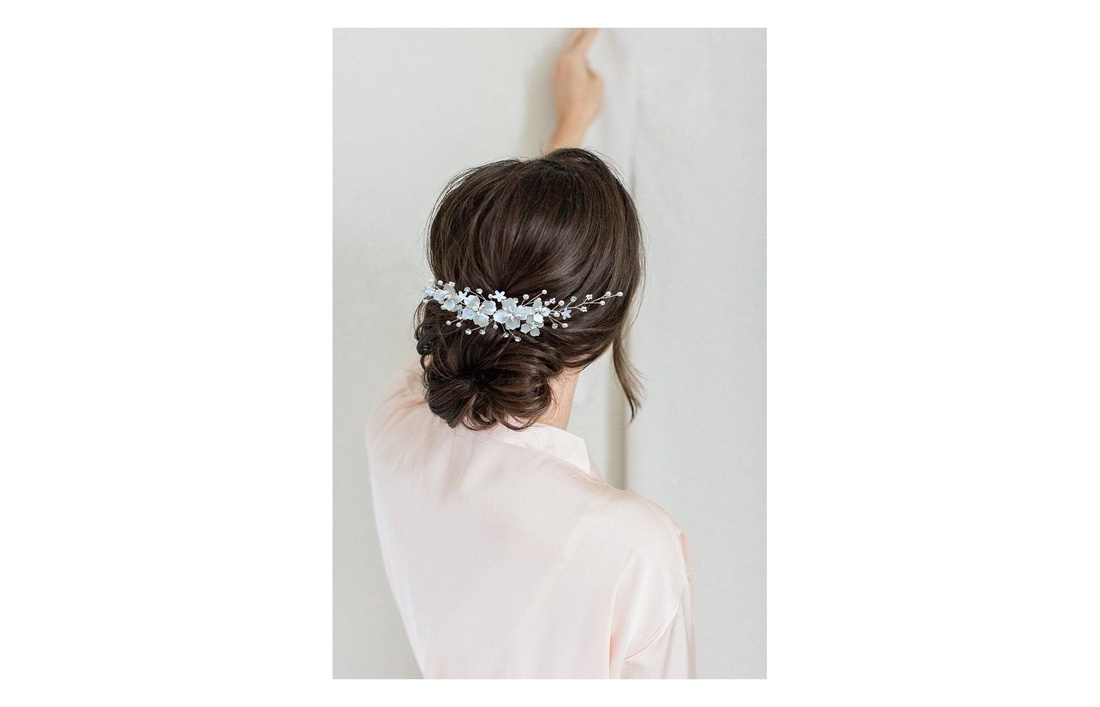 ADORA - Accesoriu de par pentru mirese - accesorii nuntă - ornamente de păr de nuntă - accesorii păr nuntă - Artynos.ro