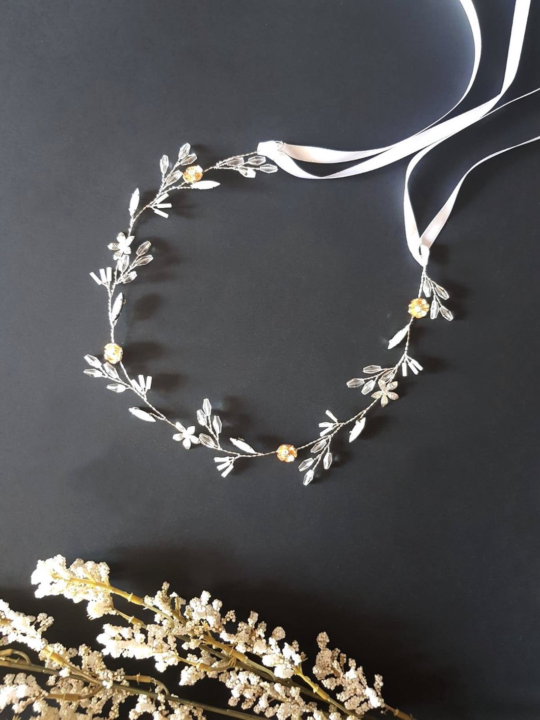 Coronita Cara - accesorii nuntă - ornamente de păr de nuntă - accesorii păr nuntă - Artynos.ro