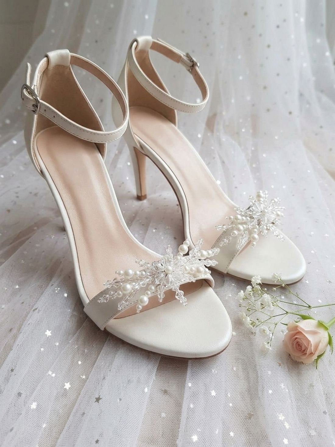 LUNA - Clipsuri pantofi mireasa - accesorii nuntă - pantofi de mireasă  - Artynos.ro