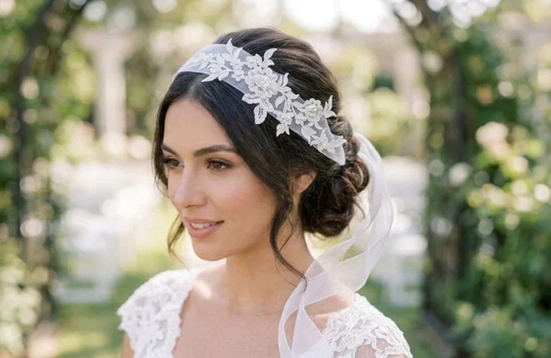 Esarfa pentru traditia dezgatitului miresei - accesorii nuntă - ornamente de păr de nuntă - accesorii păr nuntă - Artynos.ro