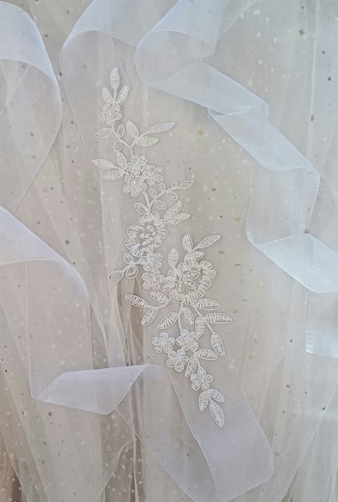 Esarfa pentru traditia dezgatitului miresei - accesorii nuntă - ornamente de păr de nuntă - accesorii păr nuntă - Artynos.ro