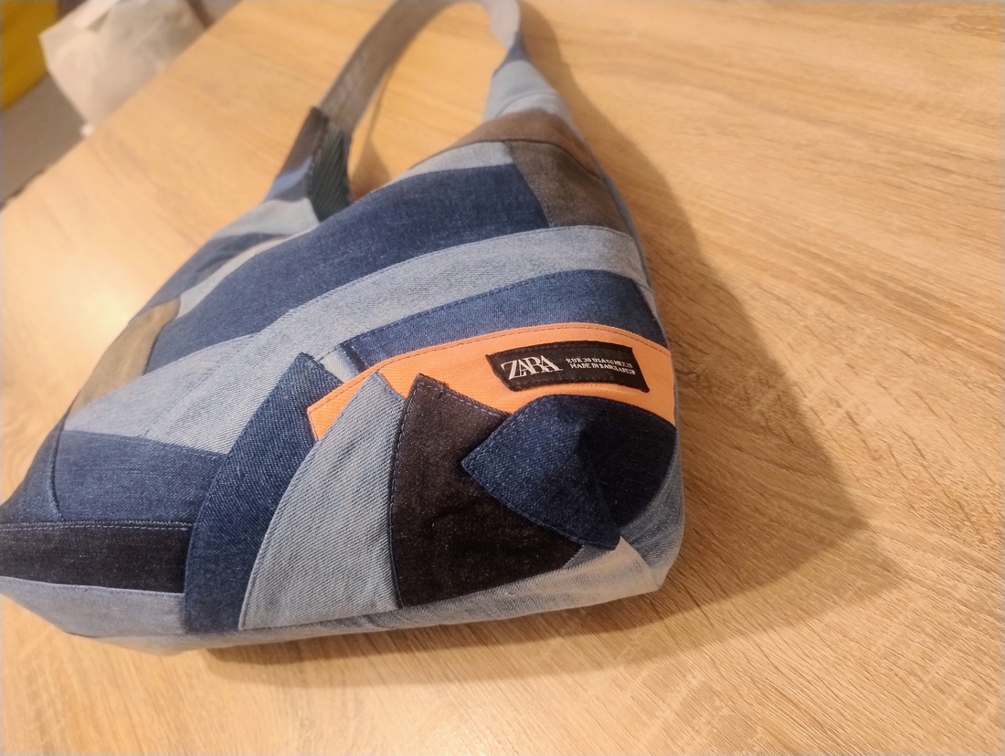 Sacosa umăr Unicat denim - genți și portofele - geantă pentru cumpărături - totebaguri - Artynos.ro