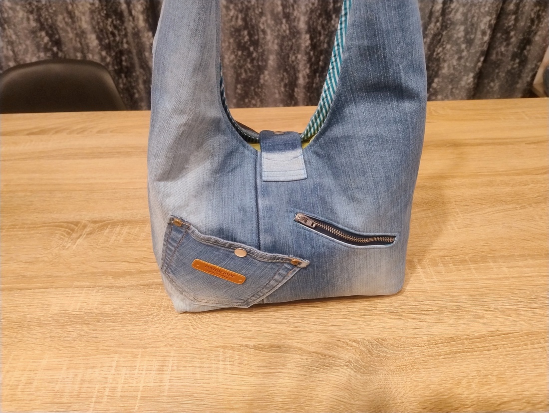 Sacosa umăr Unicat denim - genți și portofele - geantă pentru cumpărături - totebaguri - Artynos.ro