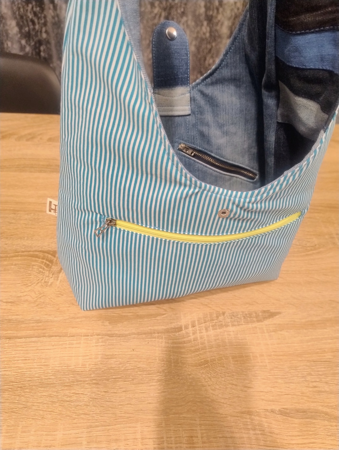 Sacosa umăr Unicat denim - genți și portofele - geantă pentru cumpărături - totebaguri - Artynos.ro