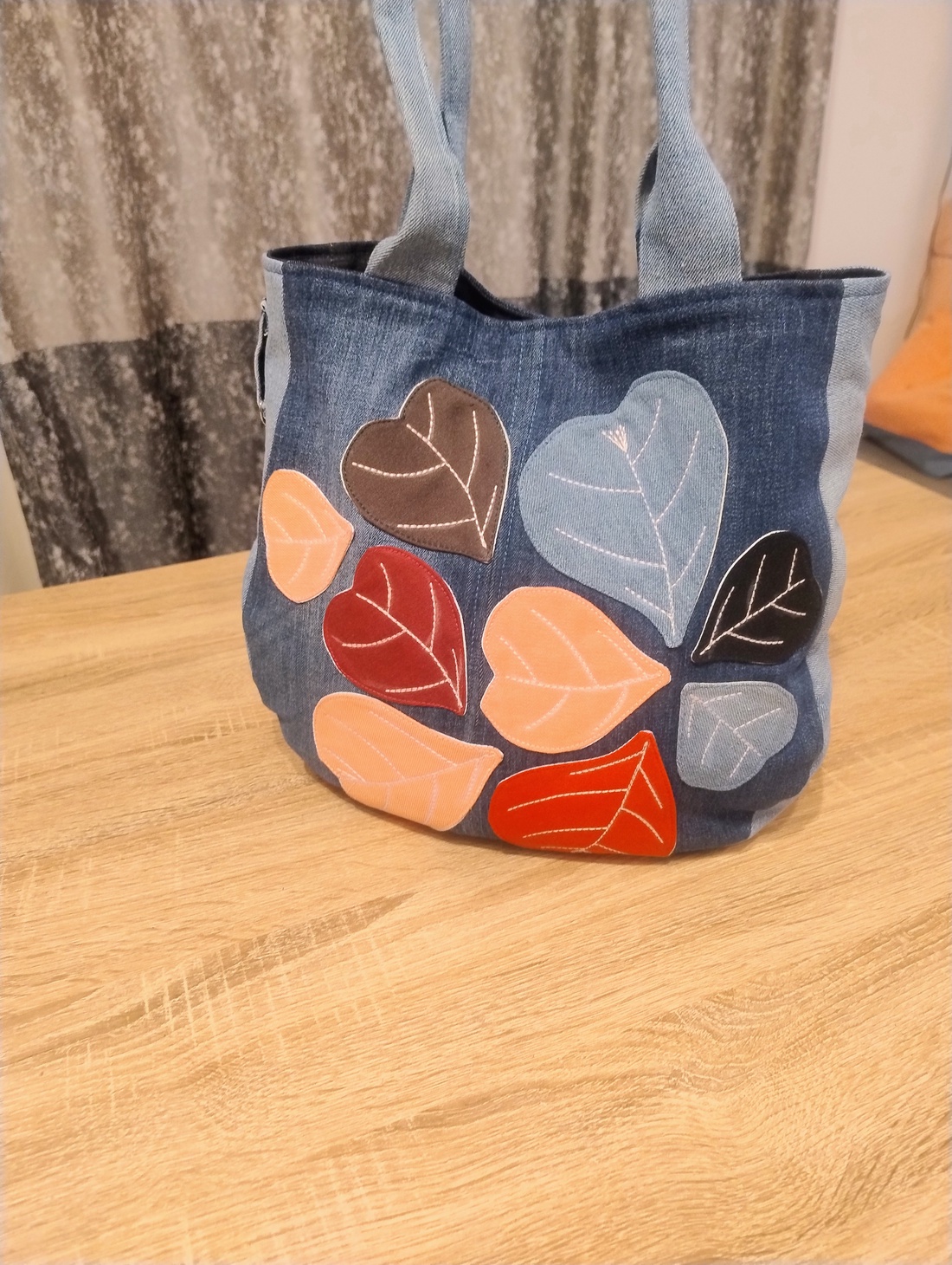 Sacosa denim Inimi - genți și portofele - geantă pentru cumpărături - totebaguri - Artynos.ro