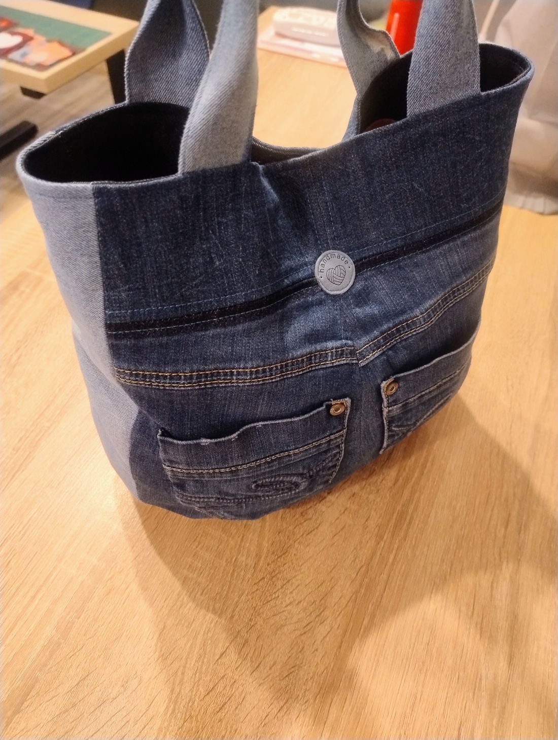 Sacosa denim Inimi - genți și portofele - geantă pentru cumpărături - totebaguri - Artynos.ro