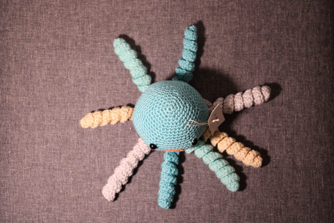 Octopus amigurumi figura verde - - Artynos.ro Octopus amigurumi figura verde - - Artynos.ro