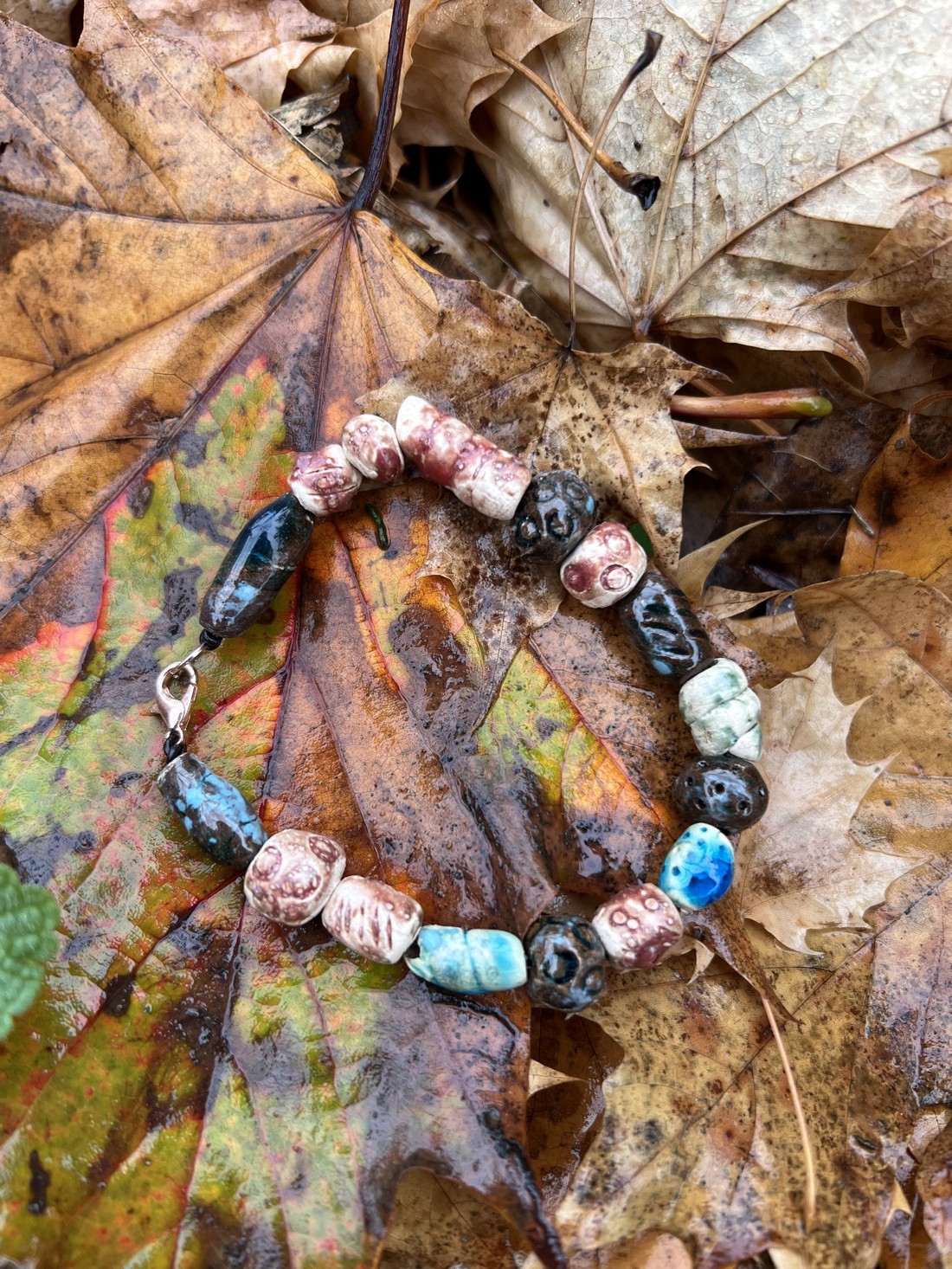 Brățară - cu puterea pământului 20 cm - bijuterii - brățări - brățări din mărgele - Artynos.ro