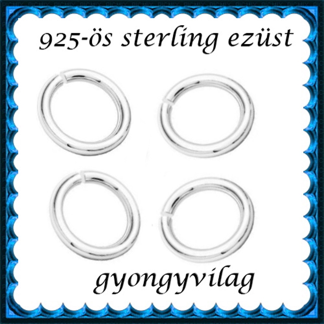 Inel deschis pentru bijuterii din argint 925 ESZK NY 4,25x0,5 8 buc/pachet -  - Artynos.ro