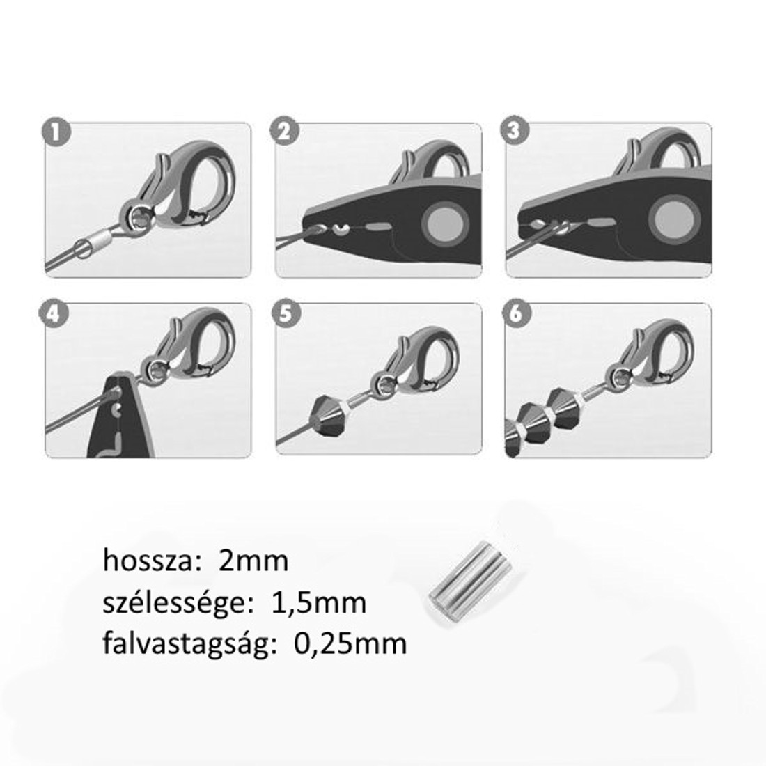 Clemă pentru bijuterii din argint 925: intermediar / perlă / ornament EKÖ 19 1,5x2x0,25 10 buc/cs - accessorii și unelte - mărgea, componente de bijuterii - alte piese - Artynos.ro Clemă pentru bijuterii din argint 925: intermediar / perlă / ornament EKÖ 19 1,5x2x0,25 10 buc/cs - accessorii și unelte - mărgea, componente de bijuterii - alte piese - Artynos.ro