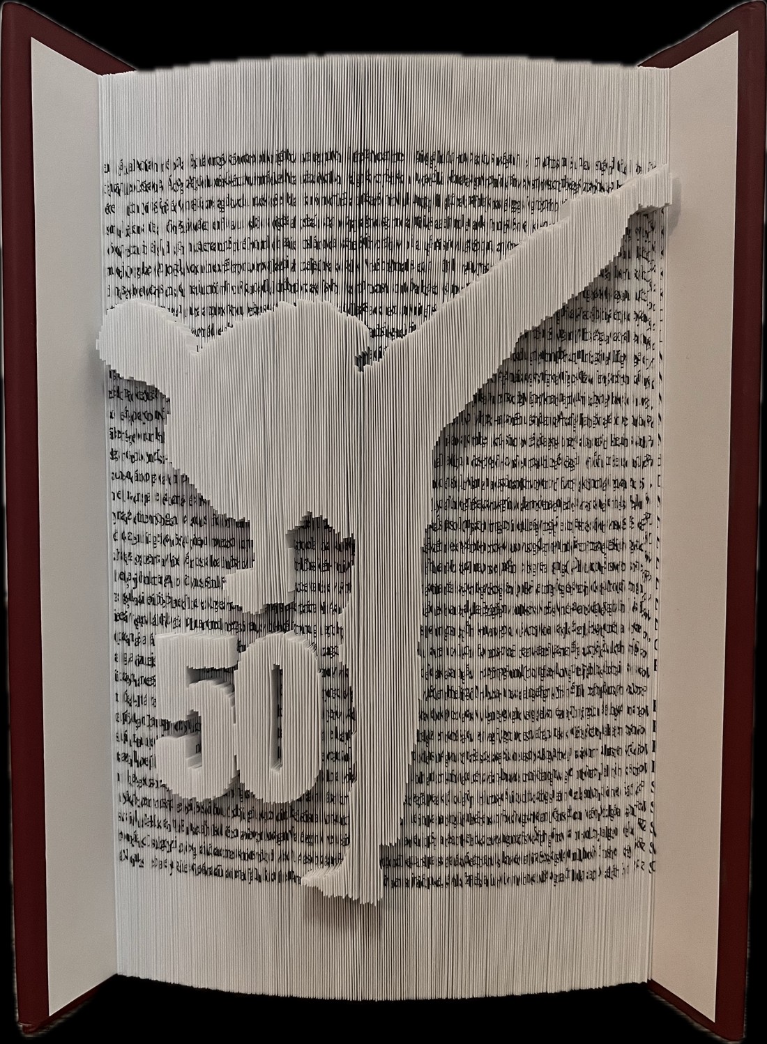 Sculptură de carte taekwand personalizată - casă & stil de viață - accesorii pentru decorat casa - decorațiuni de masă și decorațiuni pentru rafturi  - sculptură de carte, carte pliată - Artynos.ro