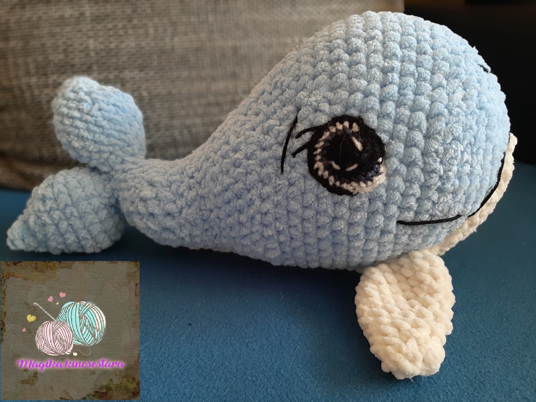 Croșetat fluffy-soft balenă - jucării și echipamente pentru copii - plușuri - pești de pluș - Artynos.ro