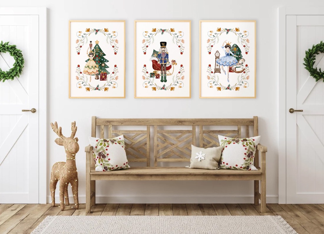 Spărgătorul de nuci Crăciun artă de perete, poster, decor - - Artynos.ro Spărgătorul de nuci Crăciun artă de perete, poster, decor - - Artynos.ro