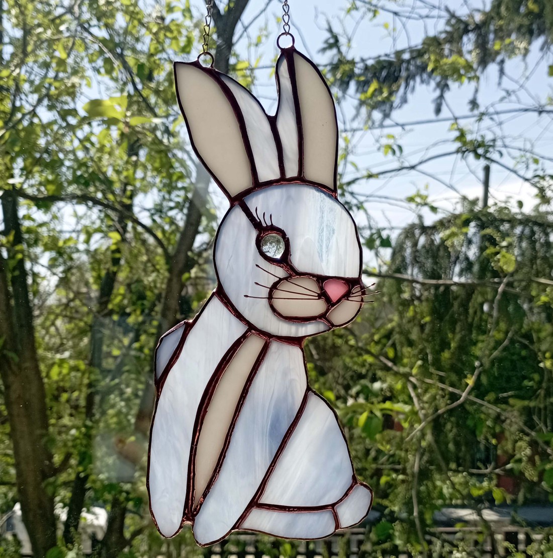 Paște Bunny urechi soare catcher pentru fereastră - - Artynos.ro Paște Bunny urechi soare catcher pentru fereastră - - Artynos.ro