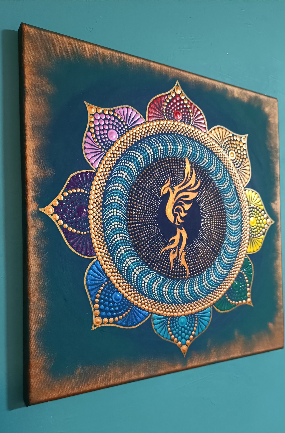 Phoenix pasăre punctat mandala - - Artynos.ro Phoenix pasăre punctat mandala - - Artynos.ro