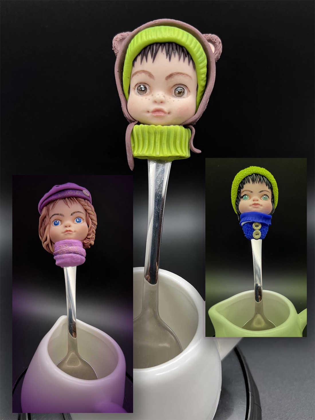 Lingurita pentru copii - accesorii locuință - accesorii pentru echipamente de bucătărie - accesorii de servire - linguri și furculițe artizanale - Artynos.ro