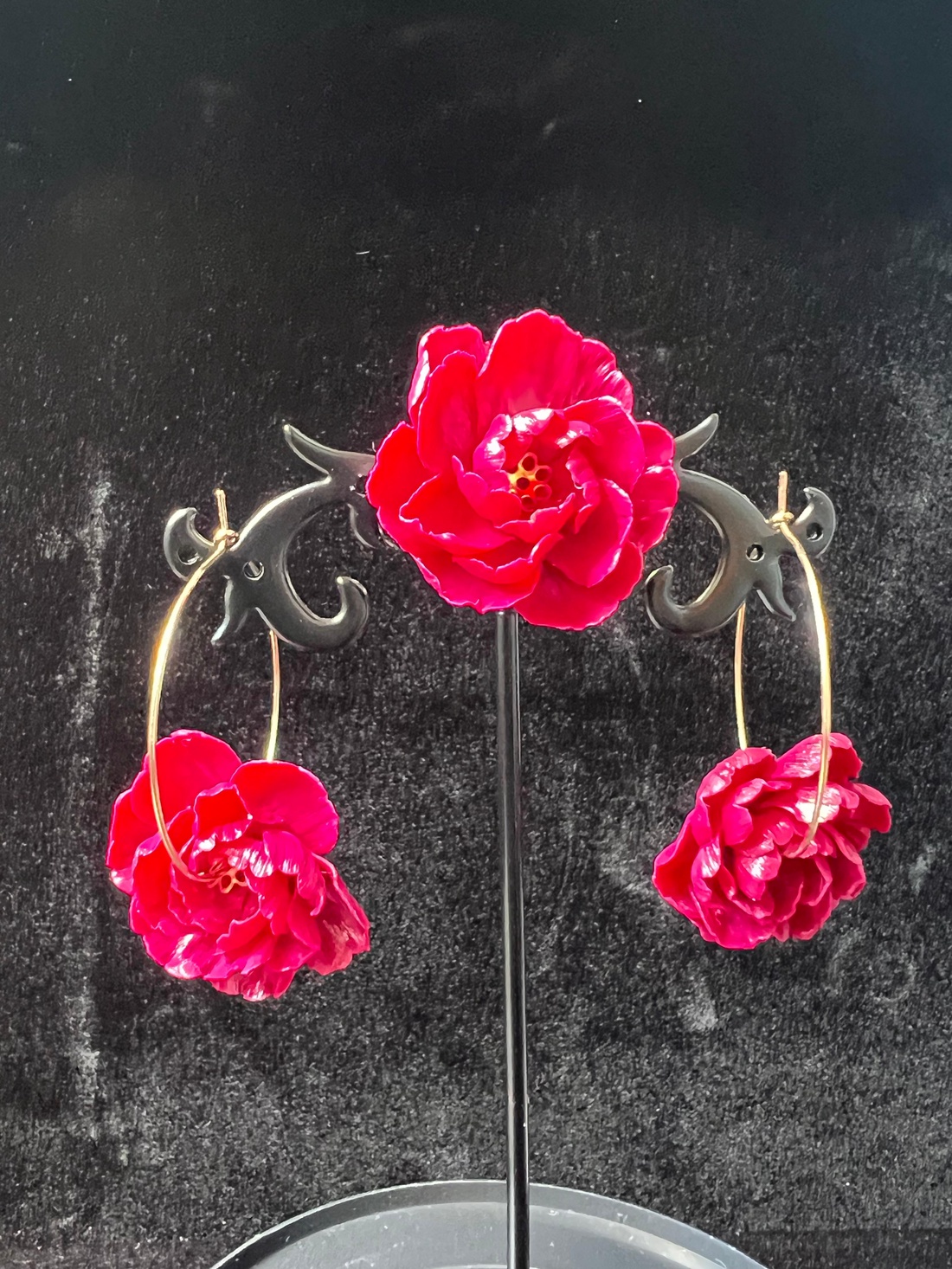 Set cercei + inel florali din lut polimeric - bijuterii - cercei - cercei candelabru - Artynos.ro Set cercei + inel florali din lut polimeric - bijuterii - cercei - cercei candelabru - Artynos.ro