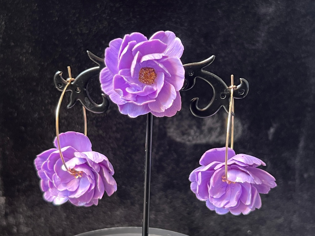 Set cercei + inel florali din lut polimeric - bijuterii - cercei - cercei candelabru - Artynos.ro Set cercei + inel florali din lut polimeric - bijuterii - cercei - cercei candelabru - Artynos.ro