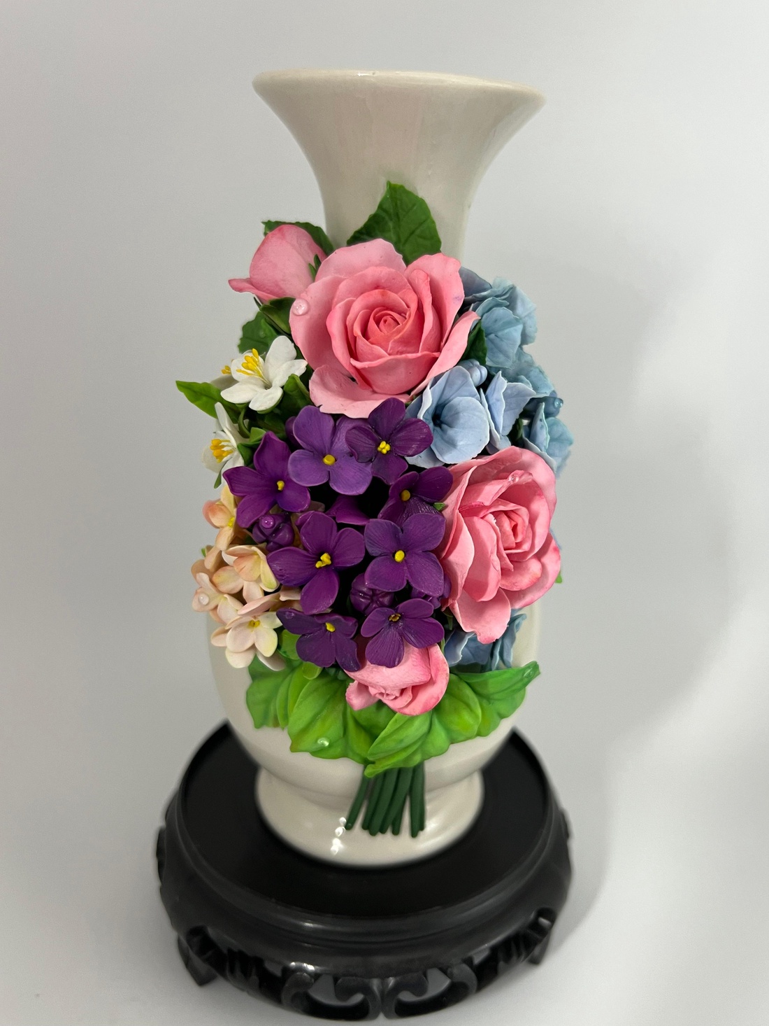 Vaza ceramica cu flori de primavara - casă & stil de viață - decorațiuni de casă - accesorii florale - vaze - Artynos.ro