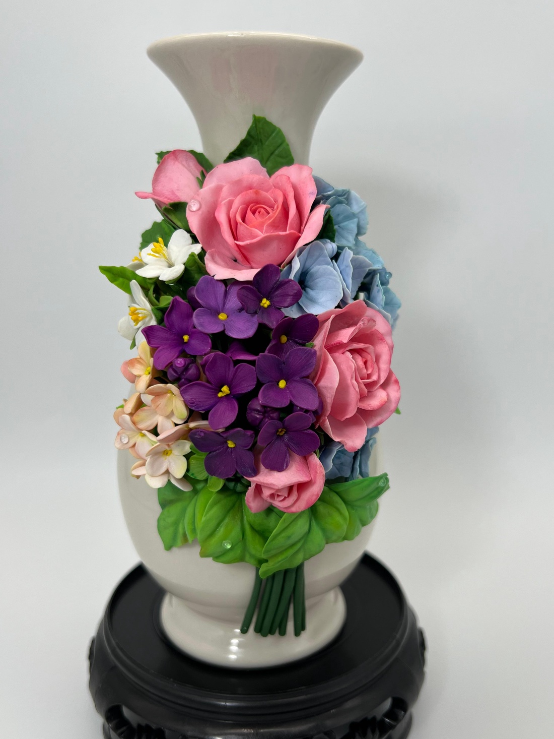 Vaza ceramica cu flori de primavara - casă & stil de viață - decorațiuni de casă - accesorii florale - vaze - Artynos.ro