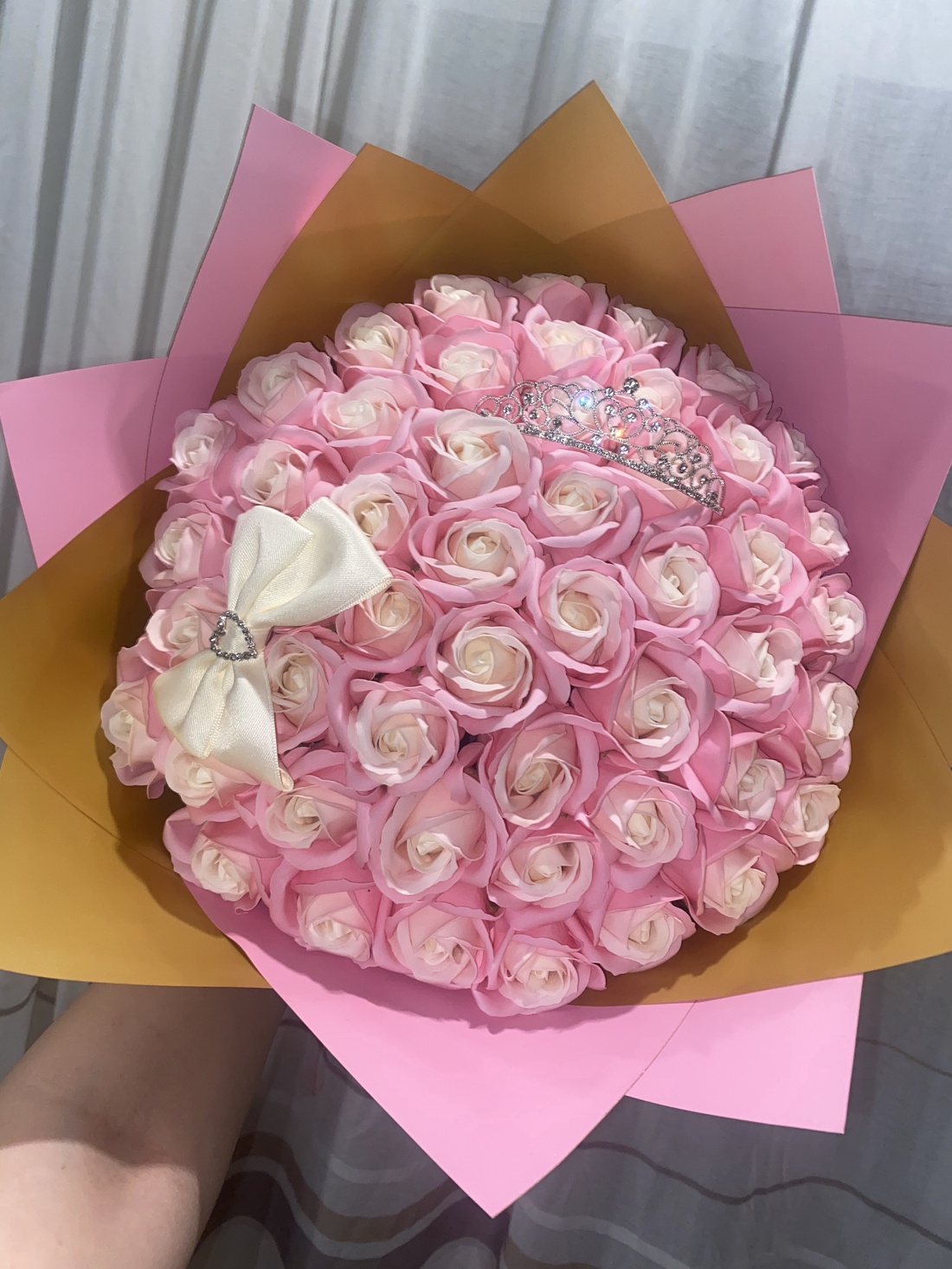 Buchet Soft Pink - accesorii locuință - accesorii pentru decorat casa - suport de flori - buchete de flori - Artynos.ro