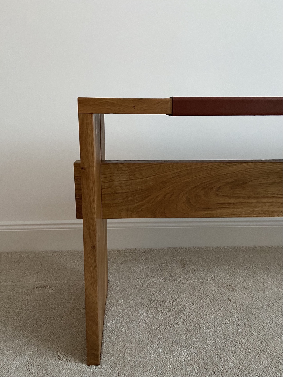 Băncuță cu șezut din piele - casă & stil de viață - mobilier artizanal - bănci - Artynos.ro