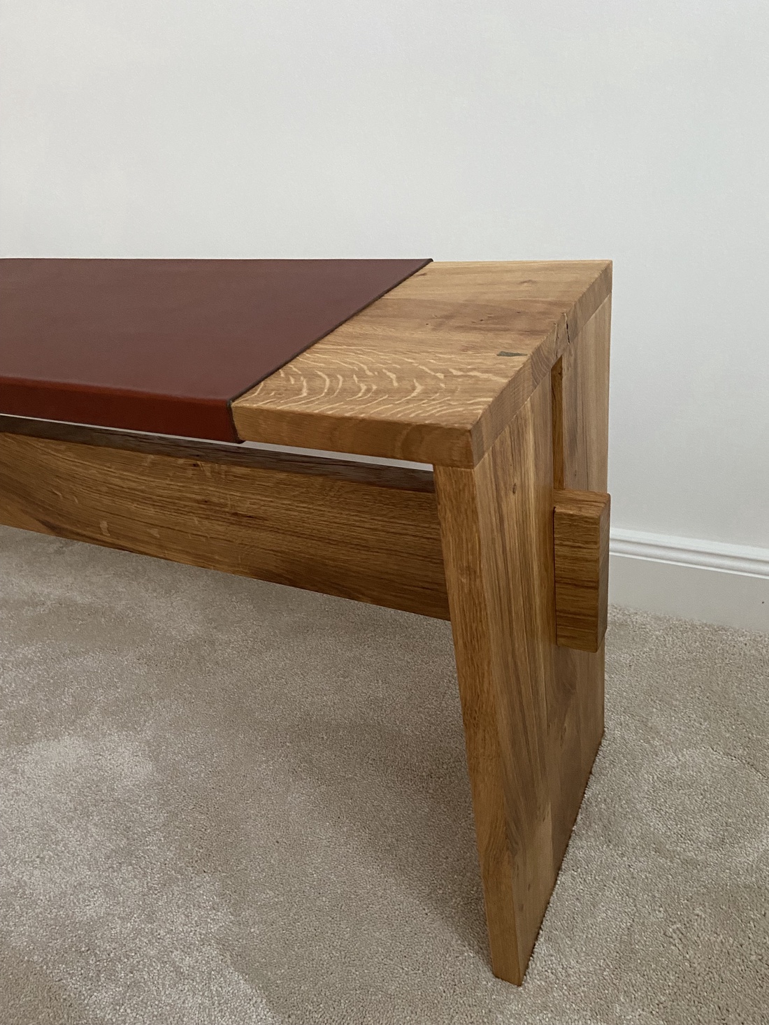 Băncuță cu șezut din piele - casă & stil de viață - mobilier artizanal - bănci - Artynos.ro