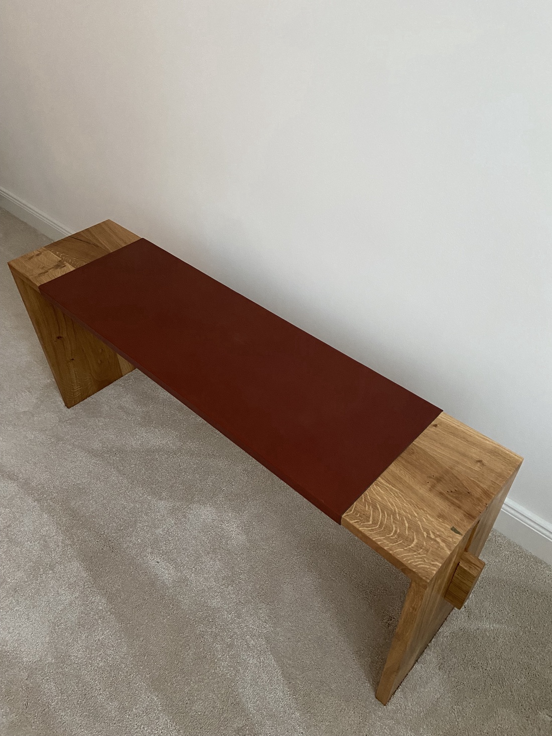 Băncuță cu șezut din piele - casă & stil de viață - mobilier artizanal - bănci - Artynos.ro