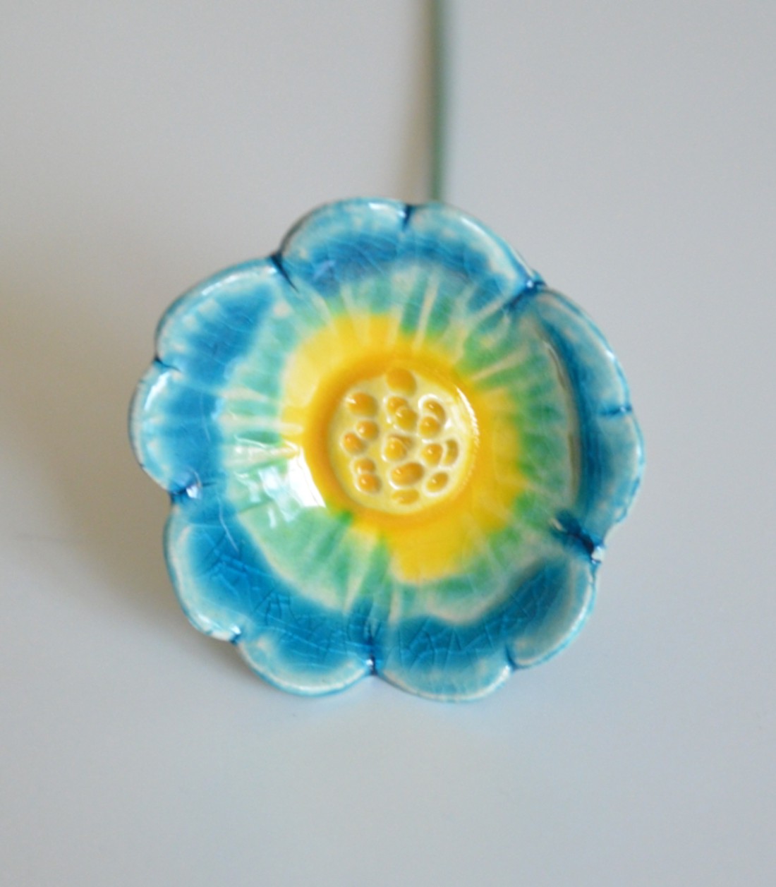 Buchet ceramic, albastru - casă & stil de viață - decorațiuni de casă - accesorii florale - buchete de flori - Artynos.ro