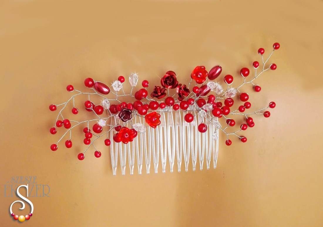 Ornament de păr cu flori mici - accesorii nuntă - ornamente de păr de nuntă - ornamente de păr mireasă - Artynos.ro