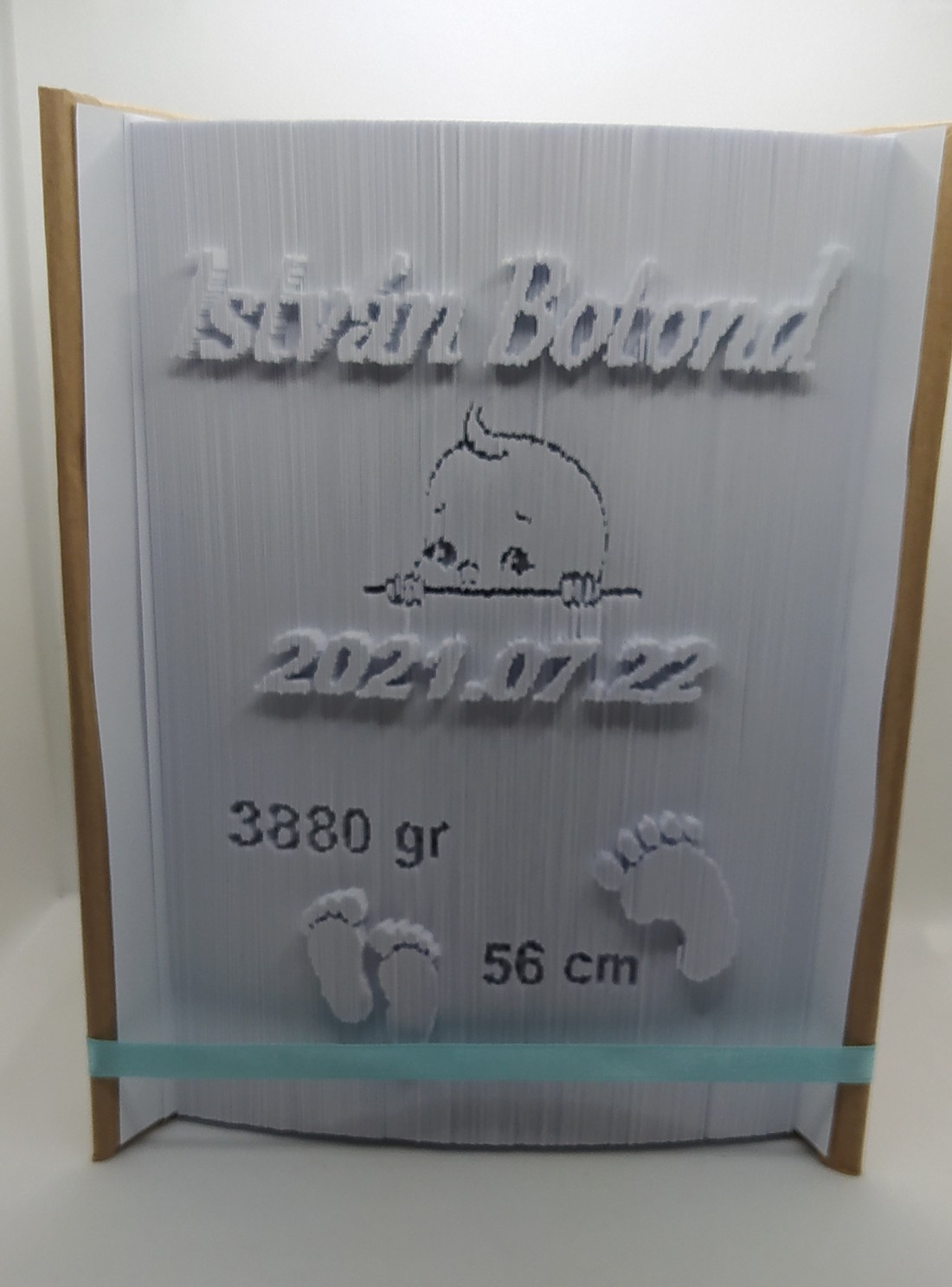 Sculptură de carte baptistă - casă & stil de viață - accesorii pentru decorat casa - decorațiuni de masă și decorațiuni pentru rafturi  - sculptură de carte, carte pliată - Artynos.ro