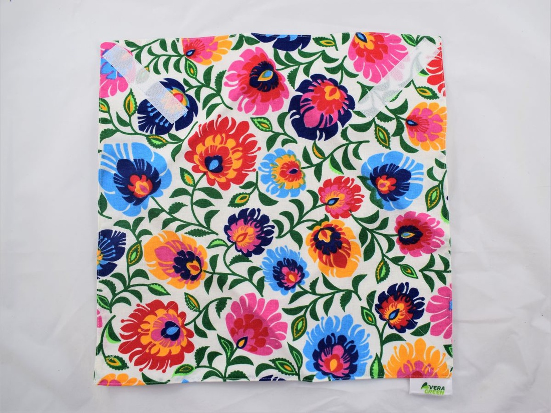 Servetel ecologic, din textil, nowaste, pentru sandvisuri, broderie (sandwich wrapper) - casă & stil de viață - accesorii pentru echipamente de bucătărie - textile pentru bucătărie - șervețele, șervețele textile - Artynos.ro