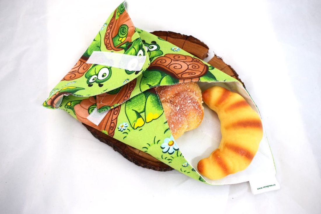 Servetel ecologic, din textil, nowaste, pentru sandvisuri, broasca testoasa (sandwich wrapper) - casă & stil de viață - accesorii pentru echipamente de bucătărie - textile pentru bucătărie - șervețele, șervețele textile - Artynos.ro