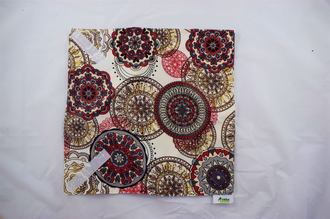 Servetel ecologic, din textil, nowaste, pentru sandvisuri, mandala, rosu (sandwich wrapper) - casă & stil de viață - accesorii pentru echipamente de bucătărie - textile pentru bucătărie - șervețele, șervețele textile - Artynos.ro