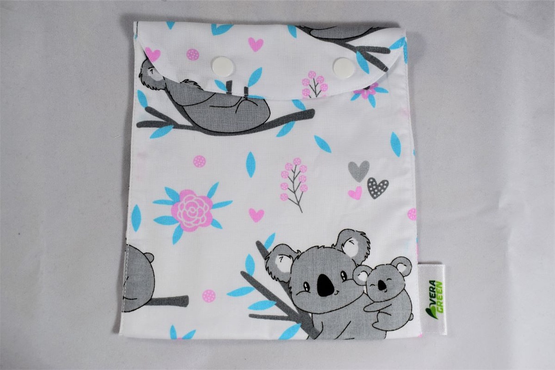 Snackbag pentru sandvisuri, merinde, snack, ecologic, no waste, marimea M, koala - geantă și husă - cutie de prânz - pungă și cutie de prânz - Artynos.ro Snackbag pentru sandvisuri, merinde, snack, ecologic, no waste, marimea M, koala - geantă și husă - cutie de prânz - pungă și cutie de prânz - Artynos.ro