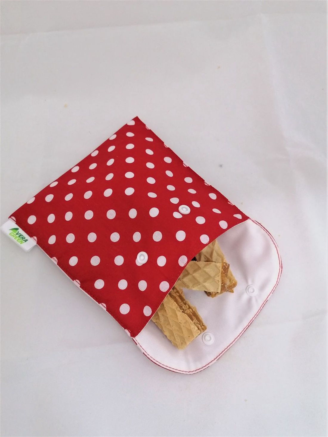 Snackbag pentru sandvisuri, merinde, snack, ecologic, no waste, marimea M, rosu cu buline - geantă și husă - cutie de prânz - pungă și cutie de prânz - Artynos.ro Snackbag pentru sandvisuri, merinde, snack, ecologic, no waste, marimea M, rosu cu buline - geantă și husă - cutie de prânz - pungă și cutie de prânz - Artynos.ro