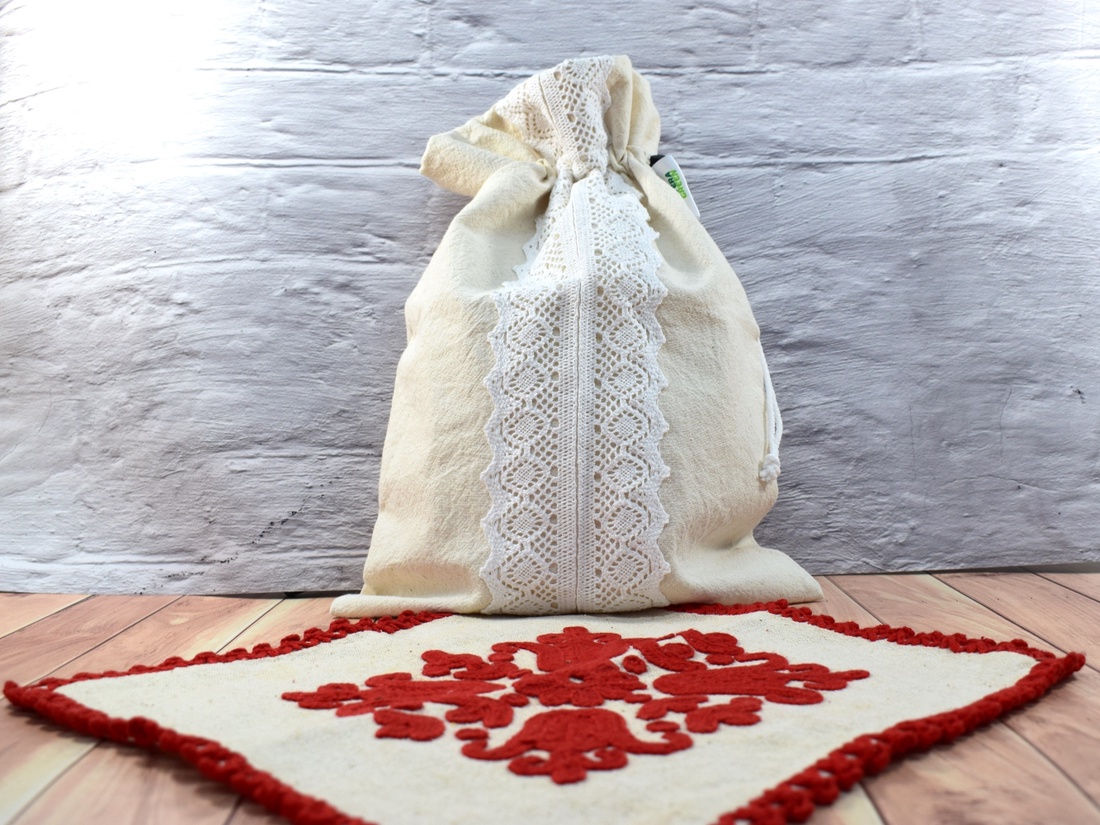 Sac captusit pentru paine 1kg, nowaste, ecologic, rustic (marimea S) sau wetbag - genți și portofele - geantă pentru cumpărături - săculeț de pâine - Artynos.ro