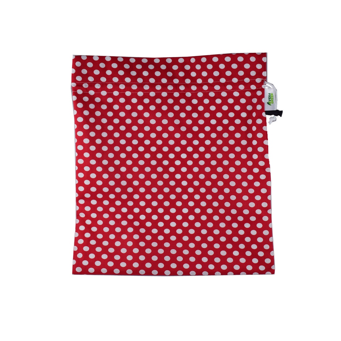 Sac pentru paine 3kg, nowaste, ecologic, rosu cu buline (marimea L)sau wetbag - genți și portofele - geantă pentru cumpărături - săculeț de pâine - Artynos.ro