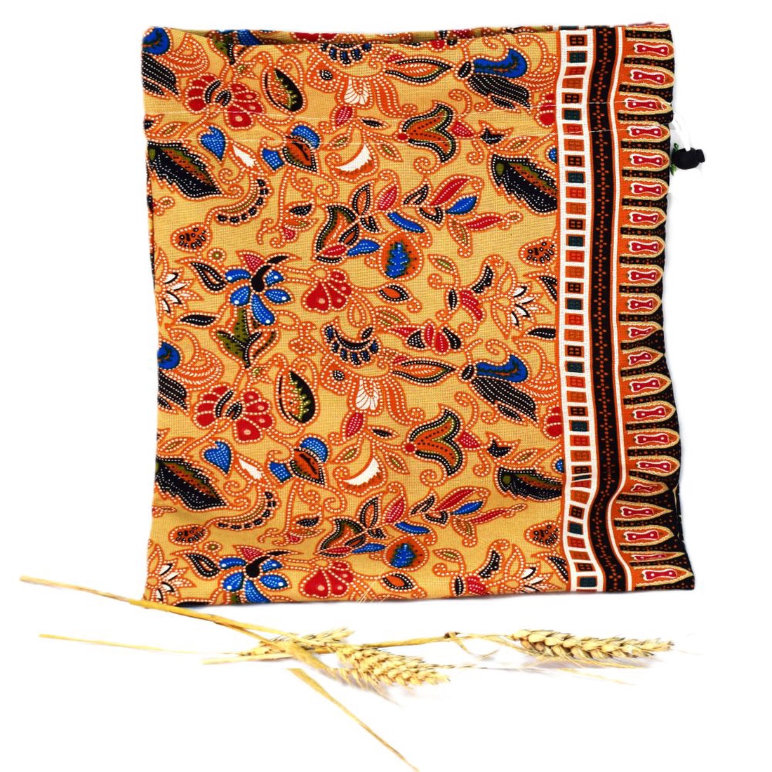 Sac pentru paine 3kg, nowaste, ecologic, flori din India (marimea L)sau wetbag - genți și portofele - geantă pentru cumpărături - săculeț de pâine - Artynos.ro