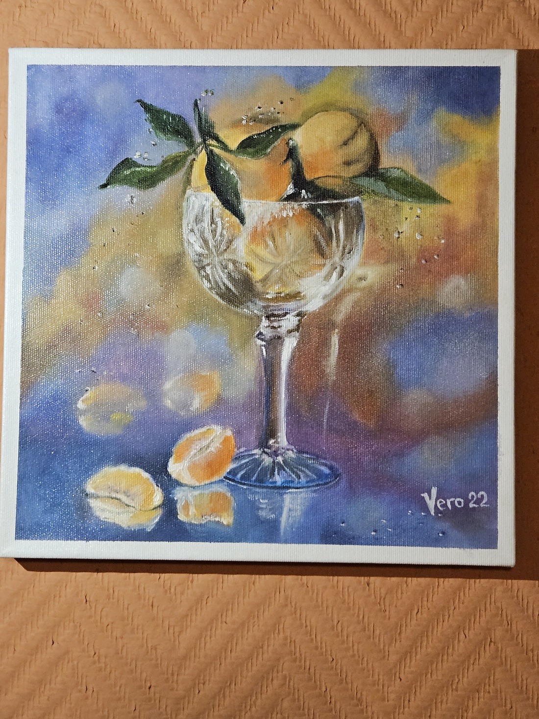 Natura statica- Mandarine - arte vizuale și accesorii  - picturi - pictură acrilică - Artynos.ro