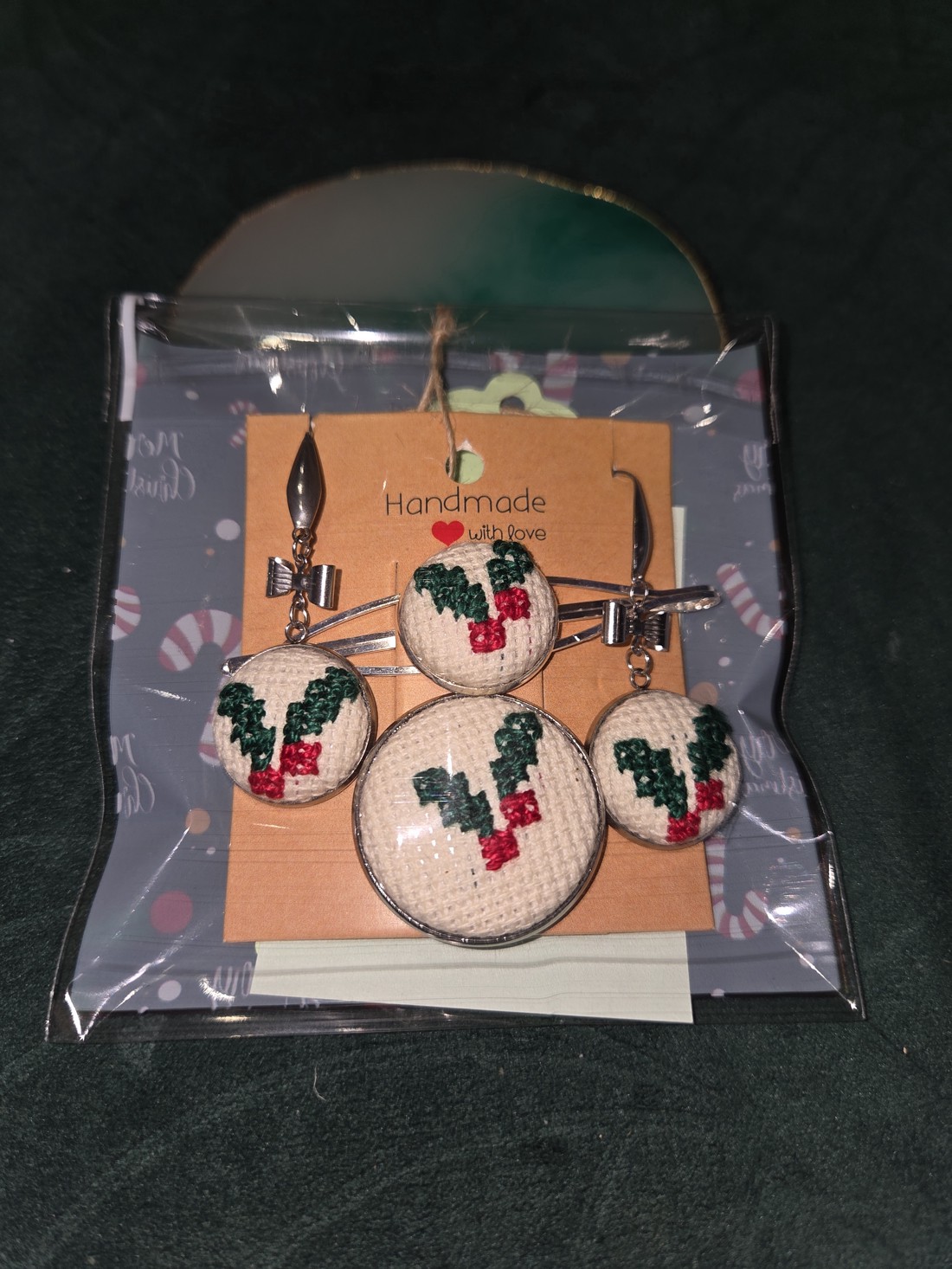 Set de bijuterii festive - crăciun - îmbrăcăminte de crăciun - Artynos.ro